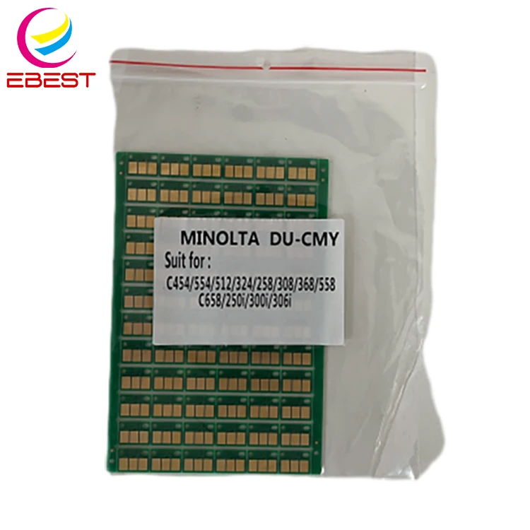 EBEST Compatible For DR512 DR313 DR315 Konica Minolta Drum Unit Chip Bizhub C221/C224/C258/C308/C454/C454e/554e/554 Drum Chip