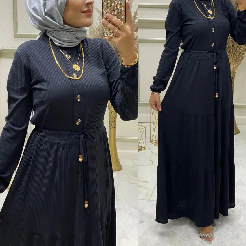 2023 Turkey New Latest Designs Traditional Muslim Clothing Robes Modest Islamic Clothing Muslim Women Dress Vestidos