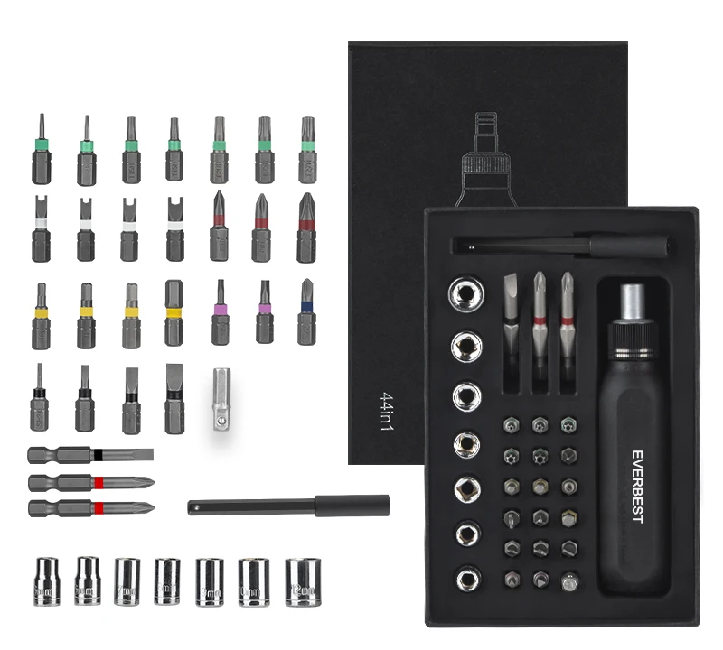 Rachet screw driver Professional household 37in1 Multi-function Ratchet Hand Tool kit Screwdriver Set Phillips Torx Slotted Bits