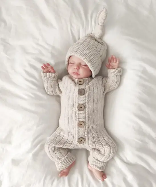 Adorable Autumn Rompers for Baby Girls and Boys Cozy Knits Jumpsuits for Newborns and Toddlers