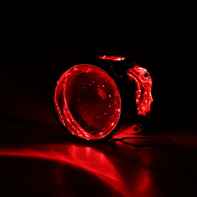 2Pcs Auto RGB headlight Projector Led Devil Eye Demon Eye Lamp For Car App Remote Control projector headlamp angel eyes with app