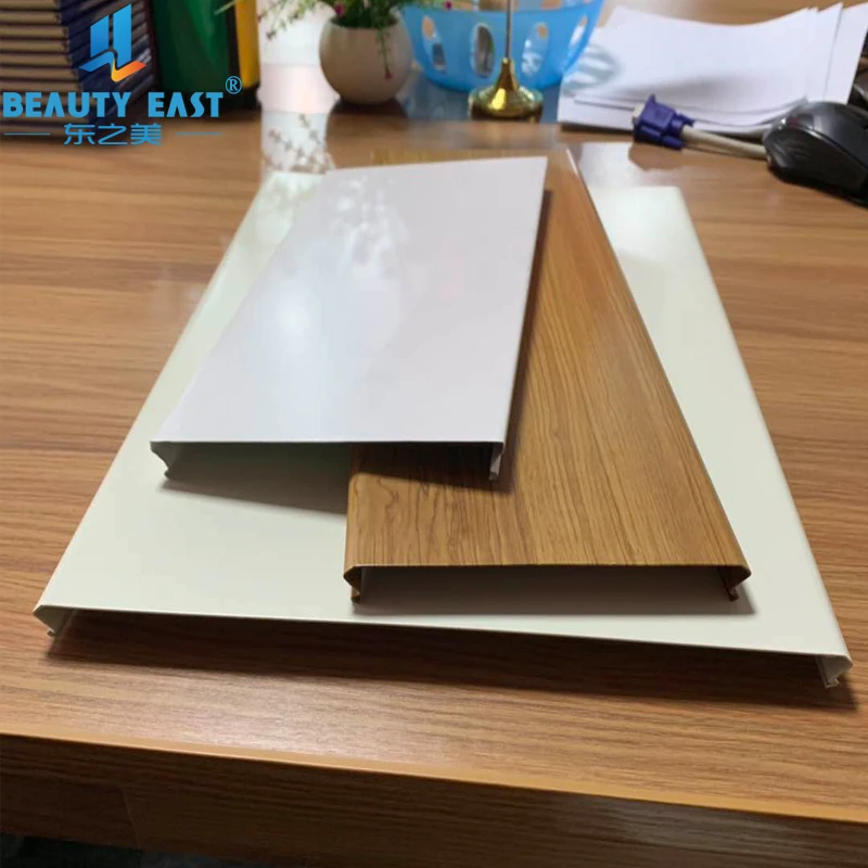 C100*0.5mm Beveled C shaped Closed Linear Aluminum Screen Ceiling