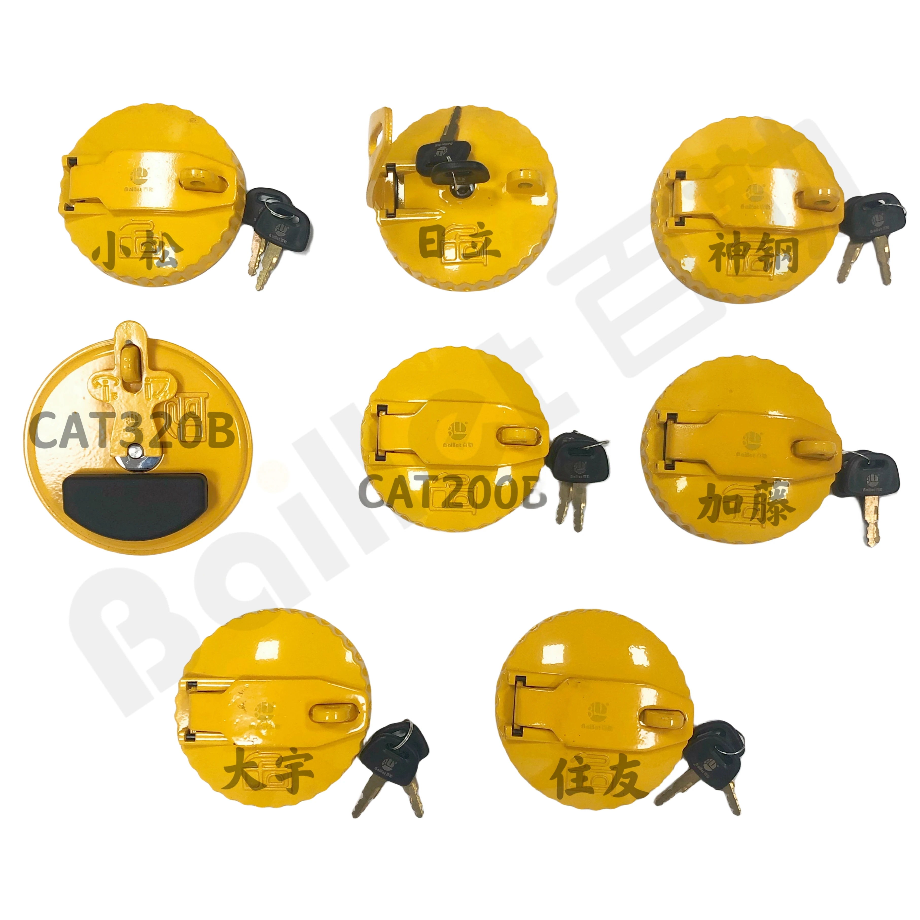 Запчасти для экскаватора CAT320B/C/D крышка дизельного бака и ключи Caterpillar Komatsu Kobelco HItachi Daewoo