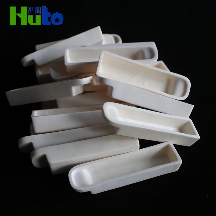 Volatile Dish Chemical Cylinder With Lid 4 Holes Fire Refractory Laboratory99.8% Ceramic Alumina Boat Crucible