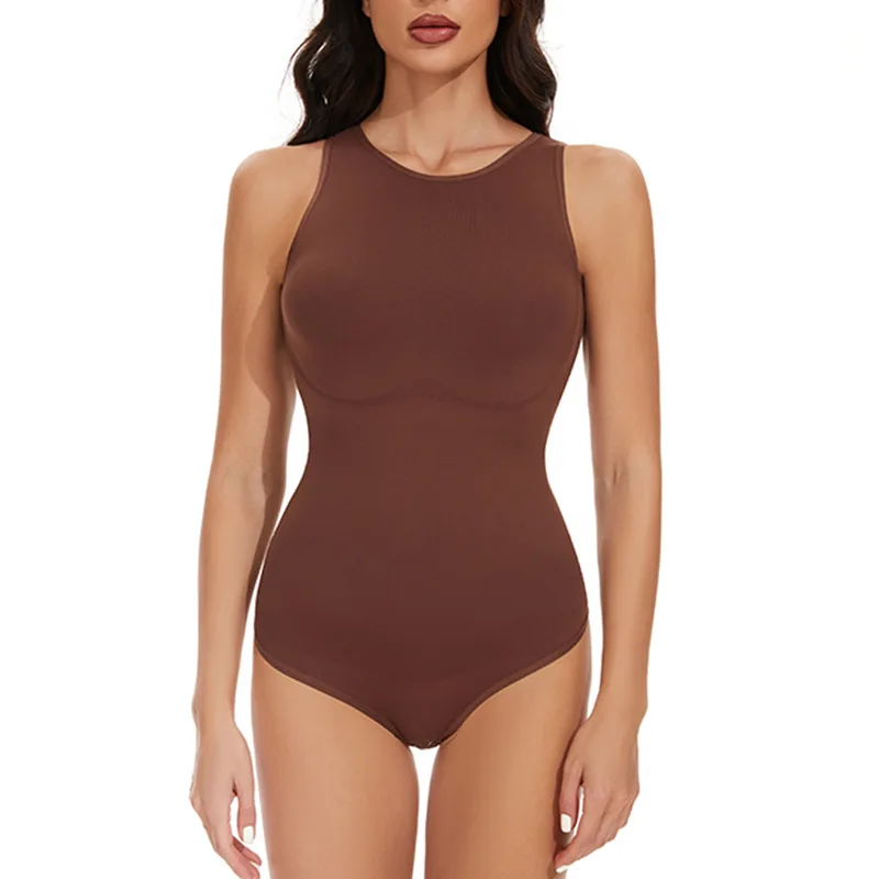 Hot Selling Seamless Black Sleeveless Sculpting Slimming Body Shaper Shapewear Bodysuit For Women