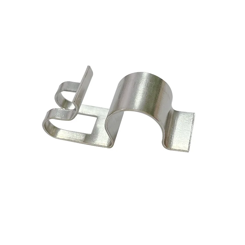 Custom OEM Multiple Sizes Stainless Silver Shape Factory Hardware Metal Spring Stamping U Clip Fasteners