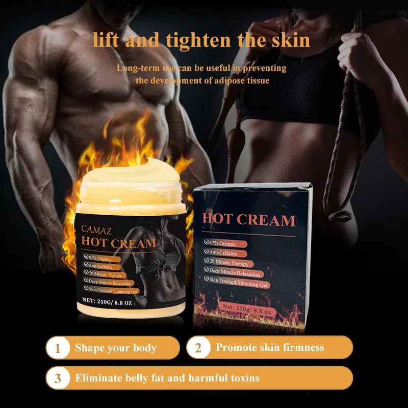 CAMAZ effective slimming cream Used after yoga fitness fat burning slim hot cream legs and hands slimming cream legs and hands