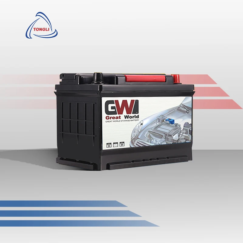 DIN75/57539 75AH mf automotive car battery spain wholesale