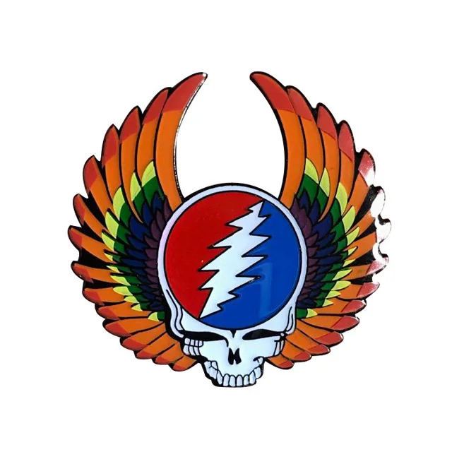 Custom grateful dead wings pin