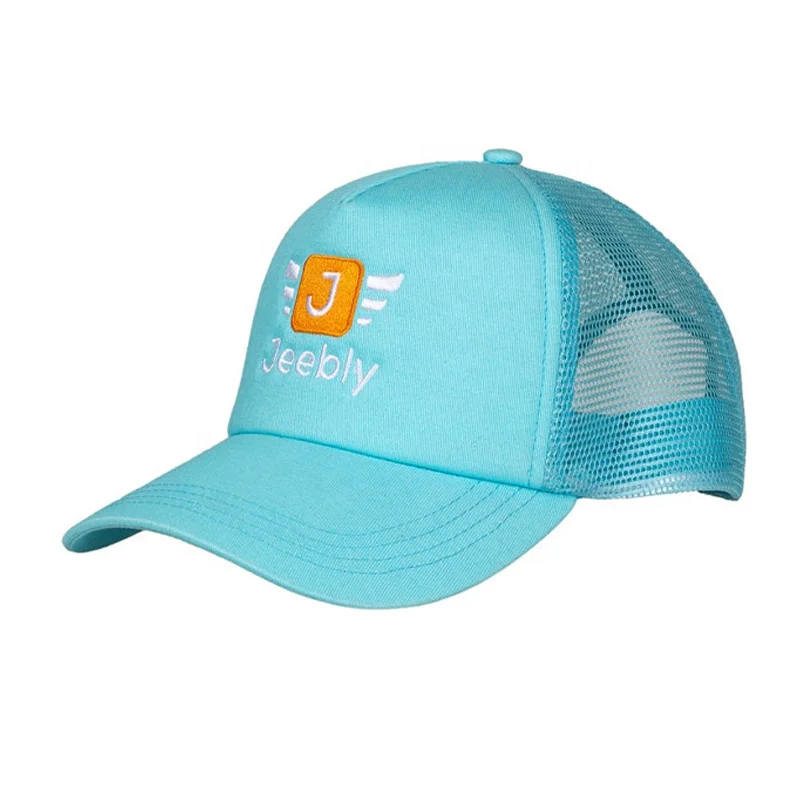 Make Customized Design 5 Panel Trucker Hats Caps With Embroidery Logos