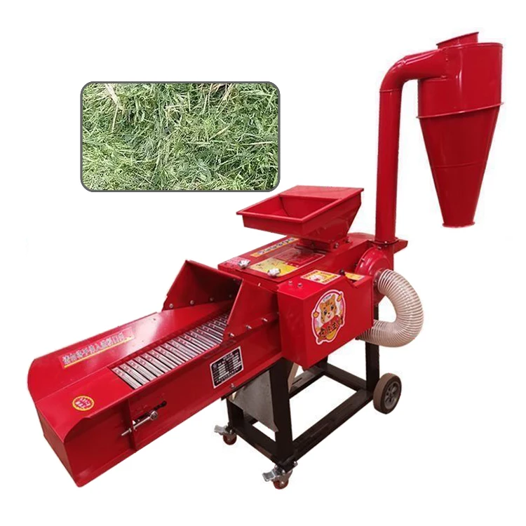 diesel chaff cutter machine mini chuff straw crusher poultry animal cattle feed making grass shredder silage chopper
