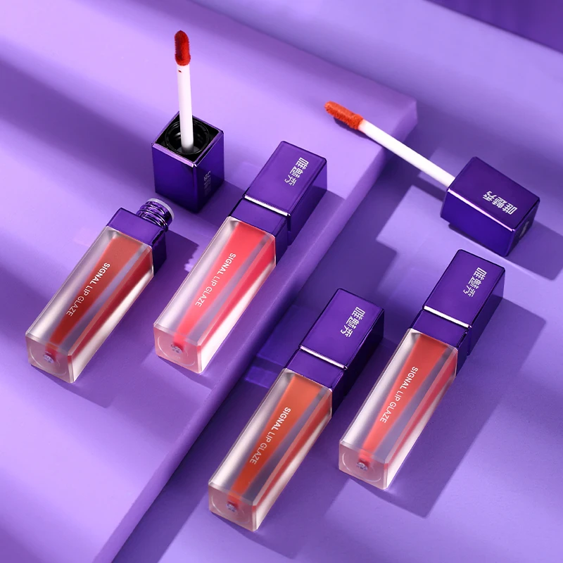 Waterproof Long Lasting Matte lip Gloss  Velvet Texture Liquid Lipstick Lip Makeup Private Label Lipglaze