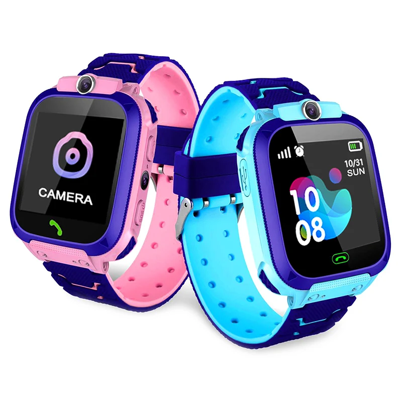 Q12 Smartwatch персонажей аниме «Line Town» для маленьких SOS трекер анти-потерянный браслет Android IOS сигнализация водонепроницаемый телефонный звонок наручные Детские умные часы