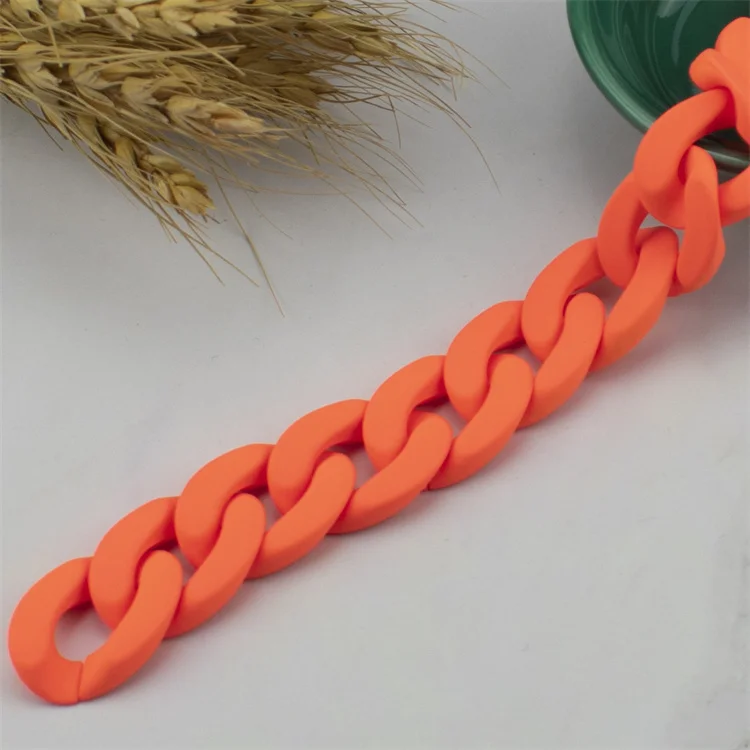 21*30mm Matte None  Acrylic fluorescent color  Assembled Parts Bead For Women Pendant Necklace Jewelry Accessories