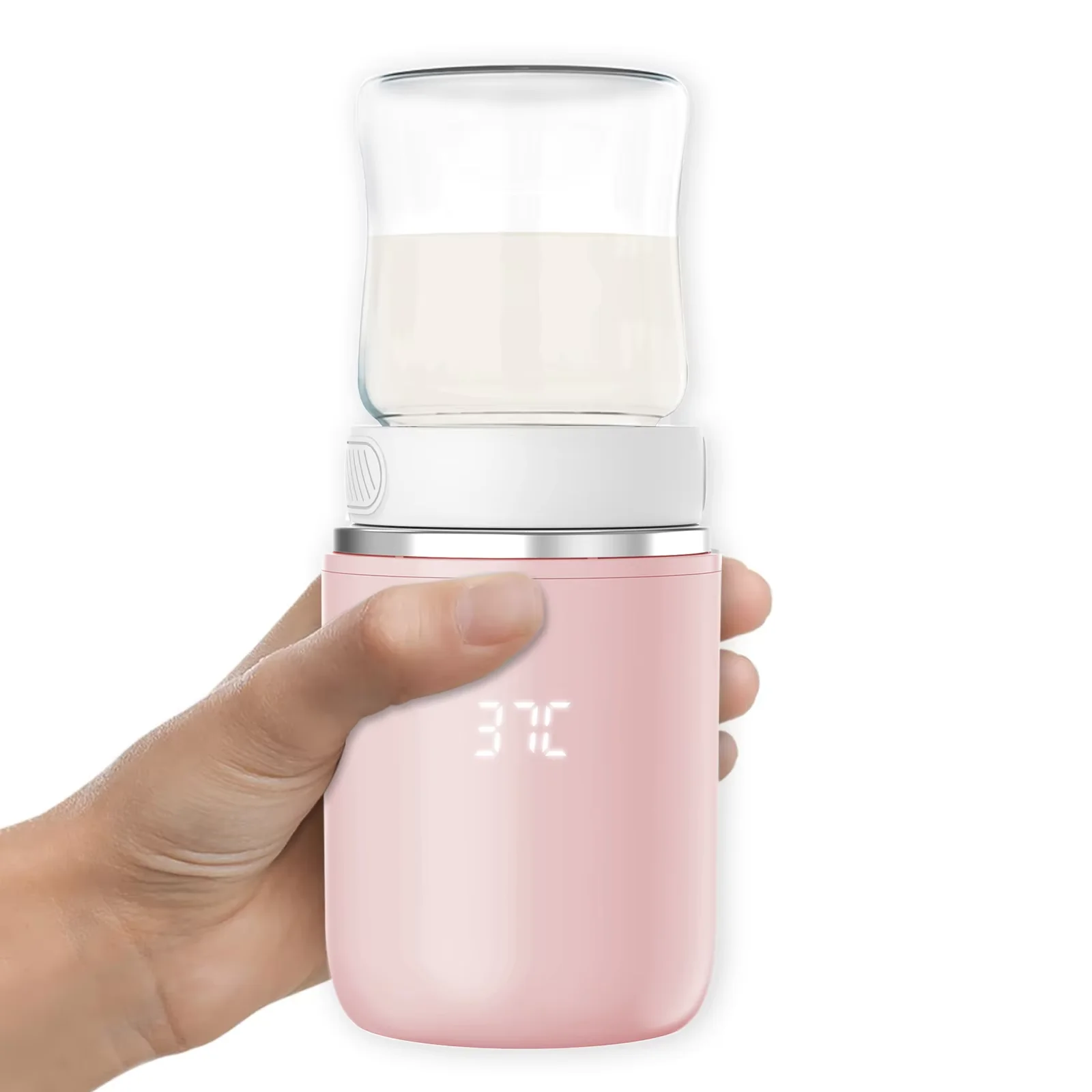 2024 Best Design Portable Rechargeable Milk Heater 8800mAh Battery Smart Food Grade N1S Electric Baby Wireless Bottle Warmer