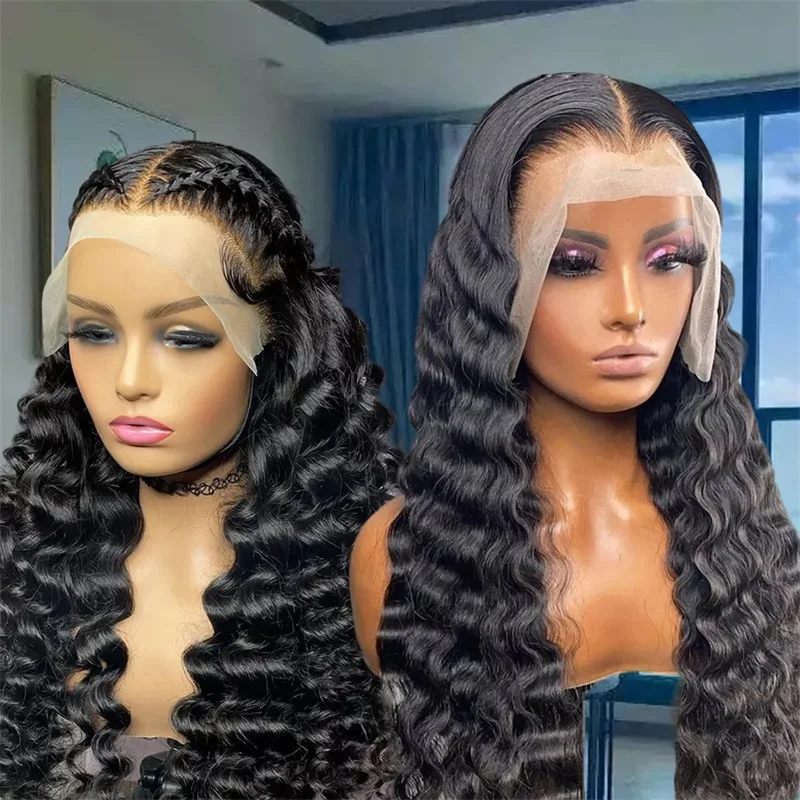 ISEE HAIR 13X6 пучки длинные настоящие поставщики кудрявые пальцы 30 32 40 дюймов бразильские человеческие волосы глубокая волна кружевной передний парик