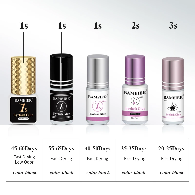 Factory Price Eye Lash Glue Black Anti Toxic Debonder Sensitive Korean Eyelash Extension Glue