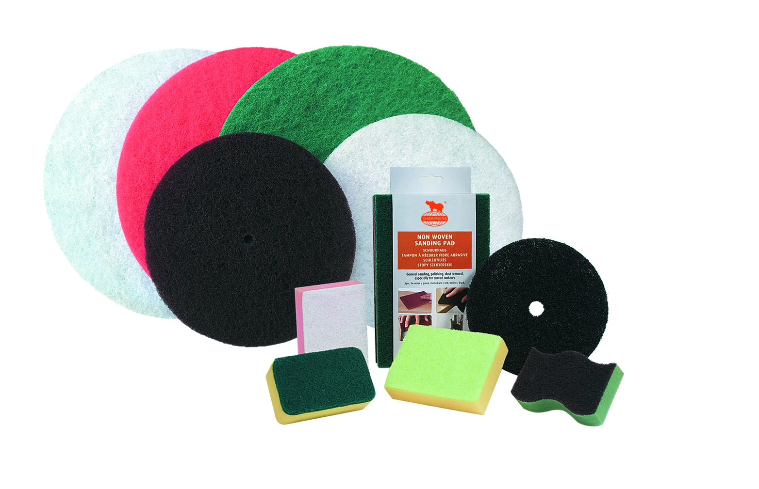 Sharpness Industrial Non-Woven Pad  Abrasive fleece pad  scouring pad for floor cleaning civil cleaning