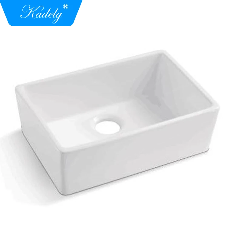 Small Size One Bowl Shape CUPC Ceramic Undercounter Farm Butler Sink