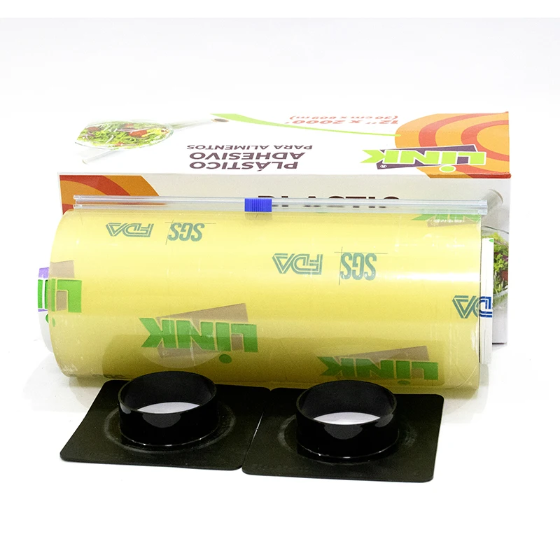 Competitive Price Food Fresh Keeping Packaging Printed Adhesive Paper Film Pvc Cling Film