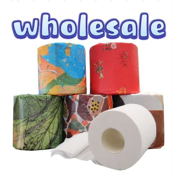 Factory wholesale manufacture toilet paper roll raw material bamboo pulp toilet tissue paper roll for household