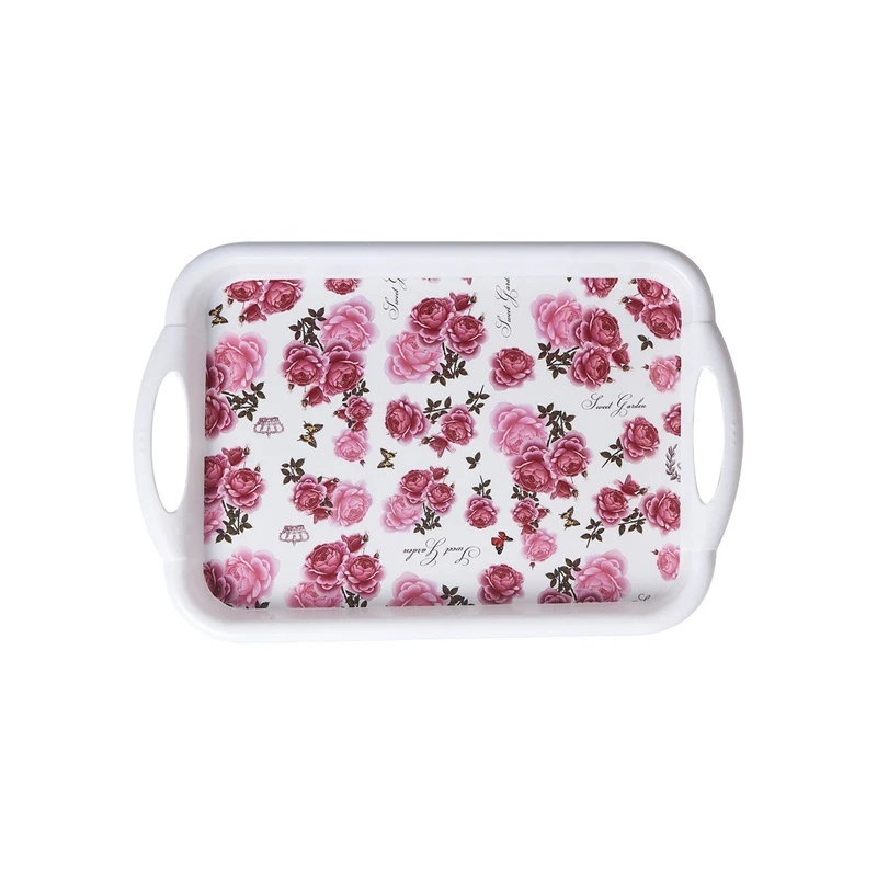 Custom Printed Plastic Waterproof Fruit Food Rectangle Tray Party Rectangular Cake Tray