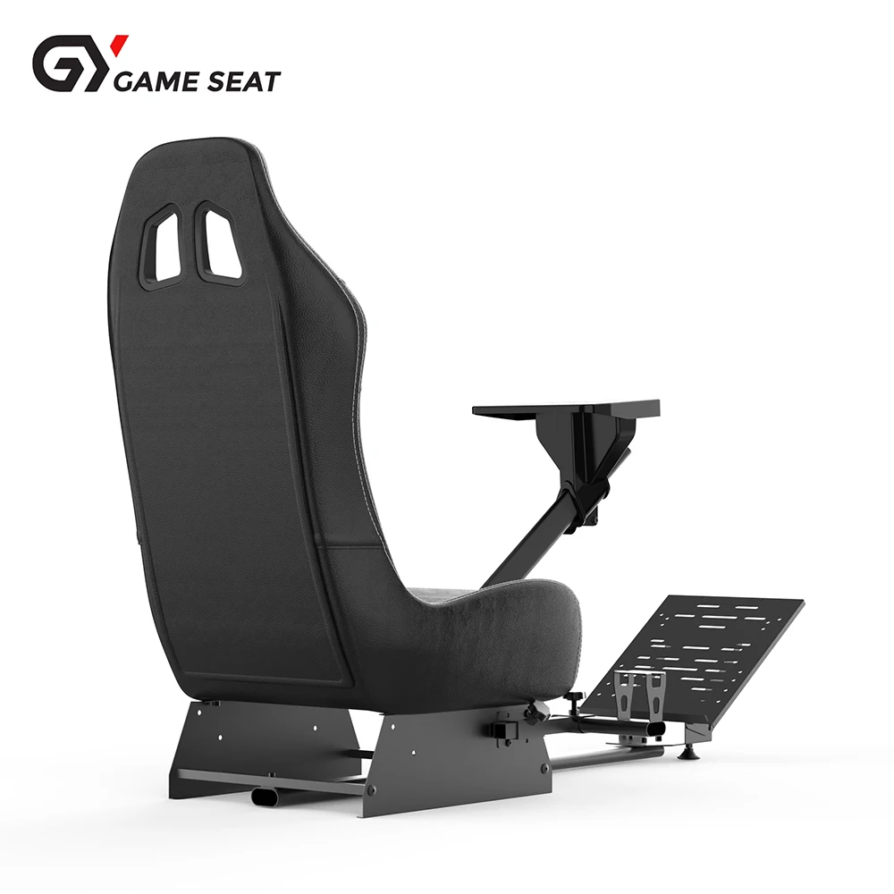 GY014 Racing Simulator White Gaming Chair With Steering Wheel For PS3 G29 G27
