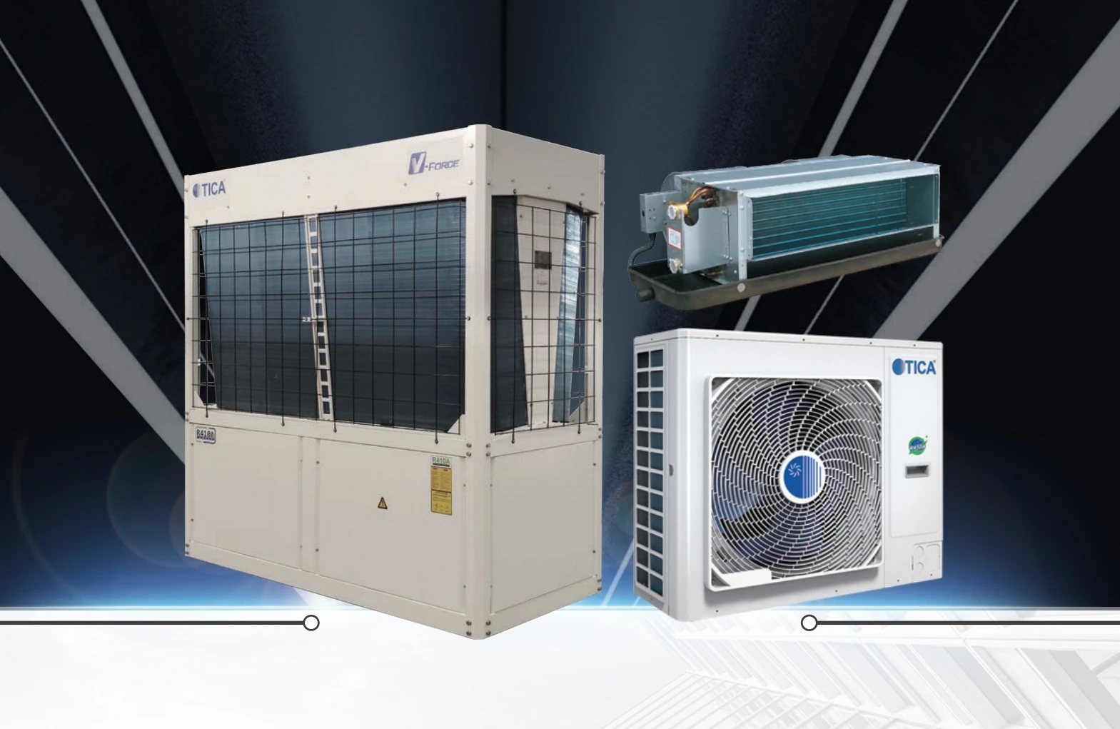 Охладитель TICA с воздушным охлаждением на крыше мульти сплит Vrf Vrv AHU Потолочная кассета промышленный Кондиционер