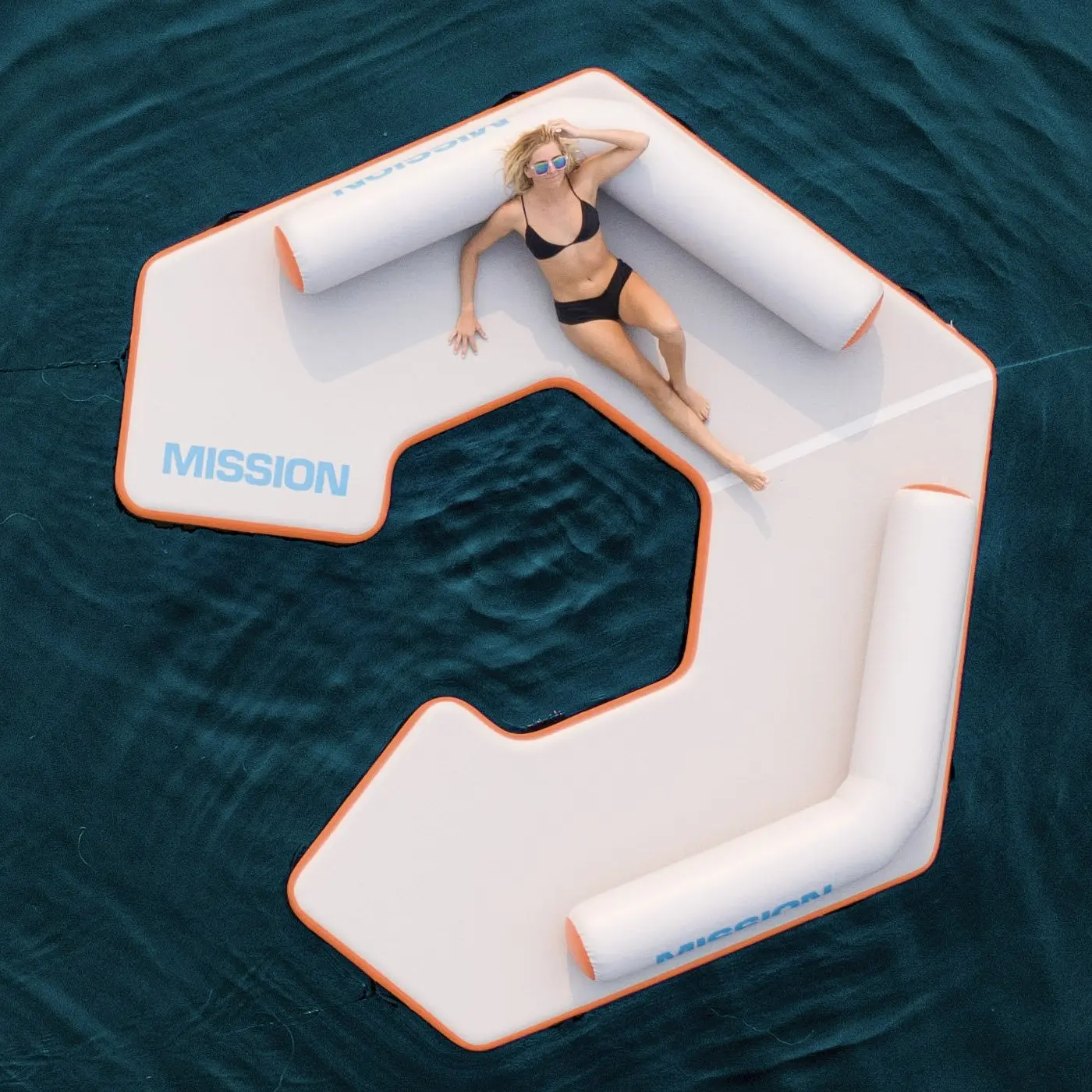 Inflatable Floating Platform Swimming Water Island Jet Ski Dock Mat DWF Material for Sale