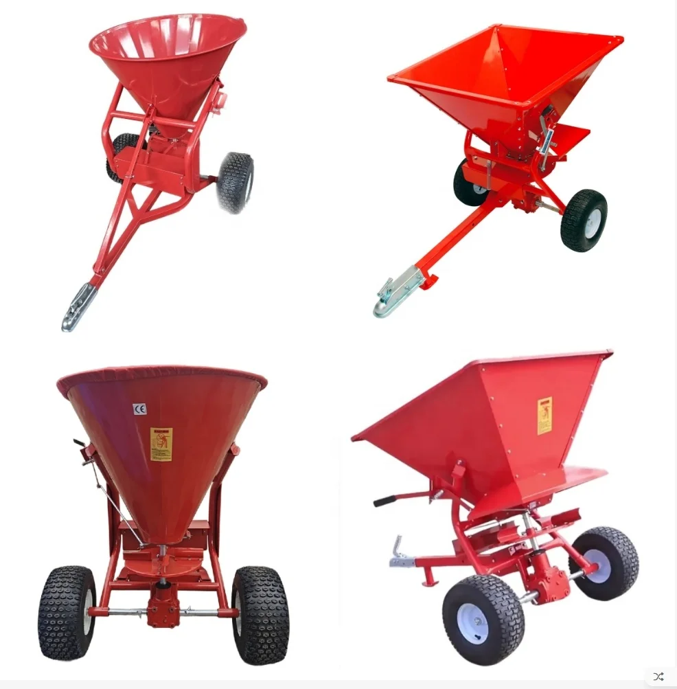 CE 650LB 210L 300KGS  Seed Sand Salt Fertilizer Spreader Manual Tractor Fertilizer Spreader fertilizer spreader gearbox