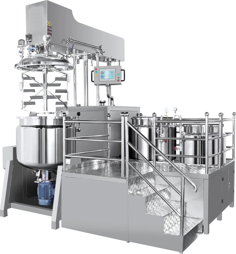 Duanyue 50L-500L Vacuum Emulsifying Mixer Equipment Industrial Cosmetic Shampoo Soap Making Machine