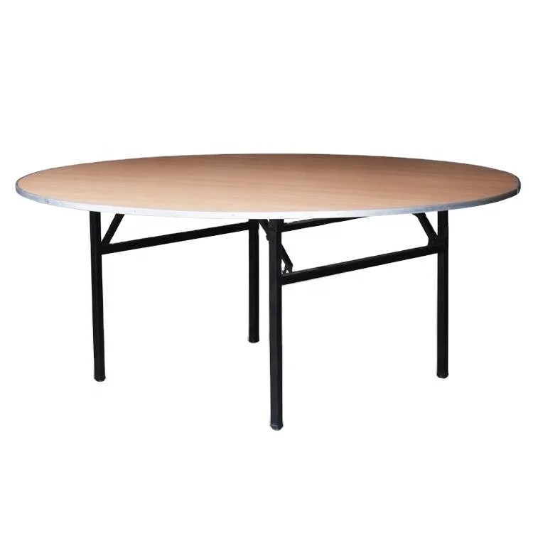 
Quality foldable round wedding hall table for party event decoration 