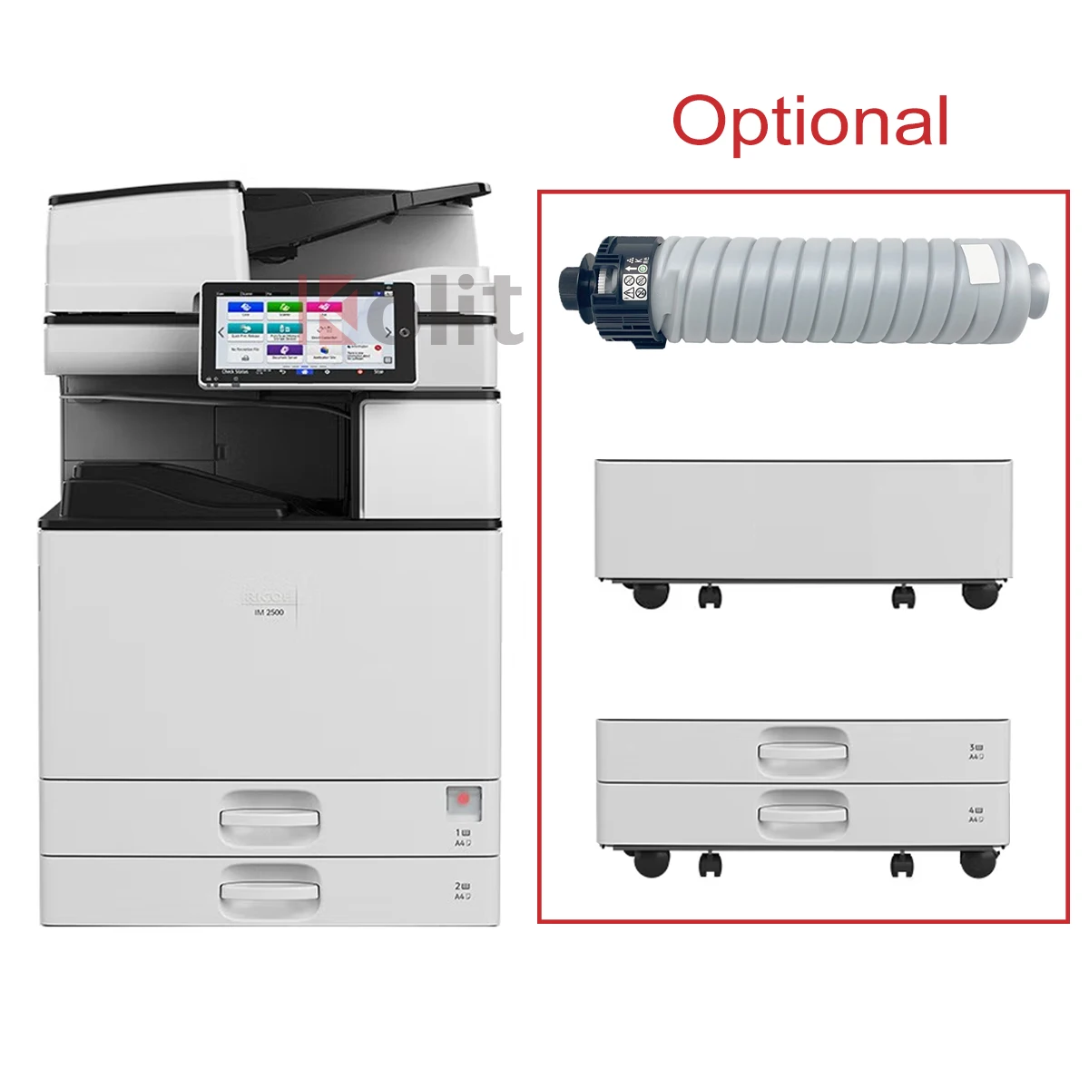 Новое поступление черно-белый Ricoh IM3000 Многофункциональный копировальный аппарат A3 лазерный принтер для