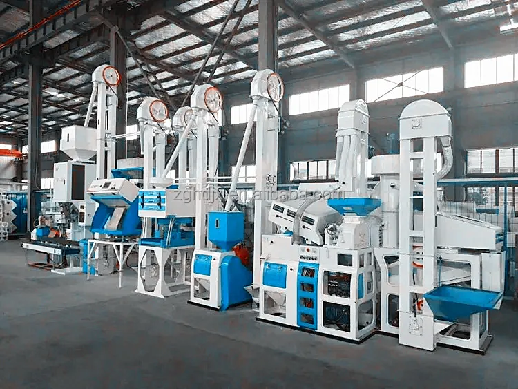 Rice Mill Machinery Paddy Automatic Rice whitener Machines / Combine Rice Milling Machine/ Rice Miller
