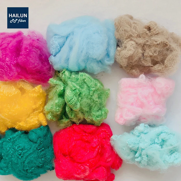 Цветные специально полипропилен pp штапельные волокна