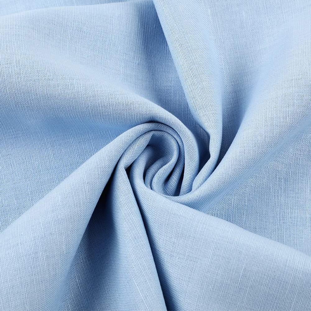 Лидер продаж, экологически чистая прочная хлопковая льняная ткань с окрашиванием