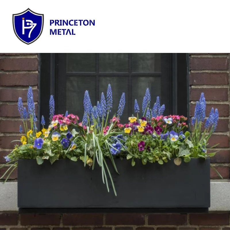 Outdoor aluminum large flower pots garden planters