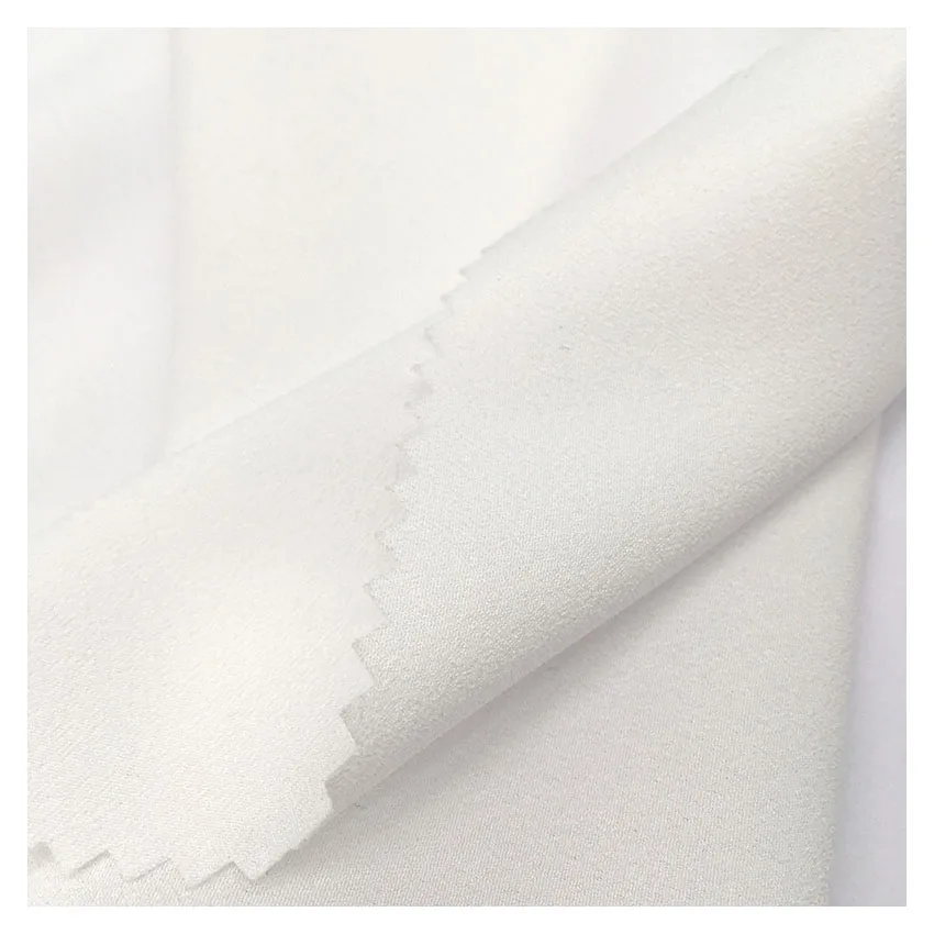 Soft high quality 100% polyester ITY crepe de chine fabrics  for garment