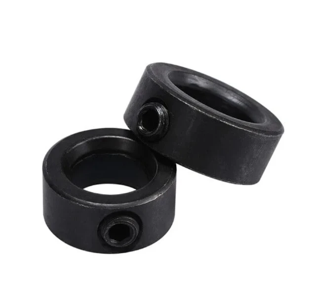 Custom CNC Machine Parts  Carbon Steel Black Oxide Finished Shaft Lock Black