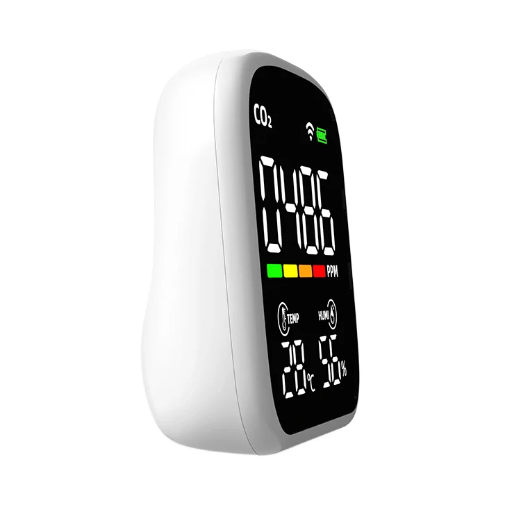 Wifi Indoor Carbon Dioxide Co2 Detector Air Quality Gas Detector Multi-function Tuya Air Quality Monitor Co2 Meter