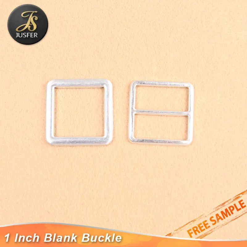 Exclusive dealing 1 inch square metal blank buckle self cover belt buckle part