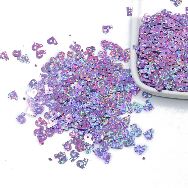 Bulk wholesale letter sequins special shape sequins clothing, stylistic filling decoration