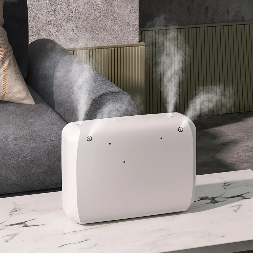 SCENTA Time Setting New Design Four Mist Outlets Waterless Oil Diffuser Custom Logo Wall Mounted Smart Home Aroma Diffuser