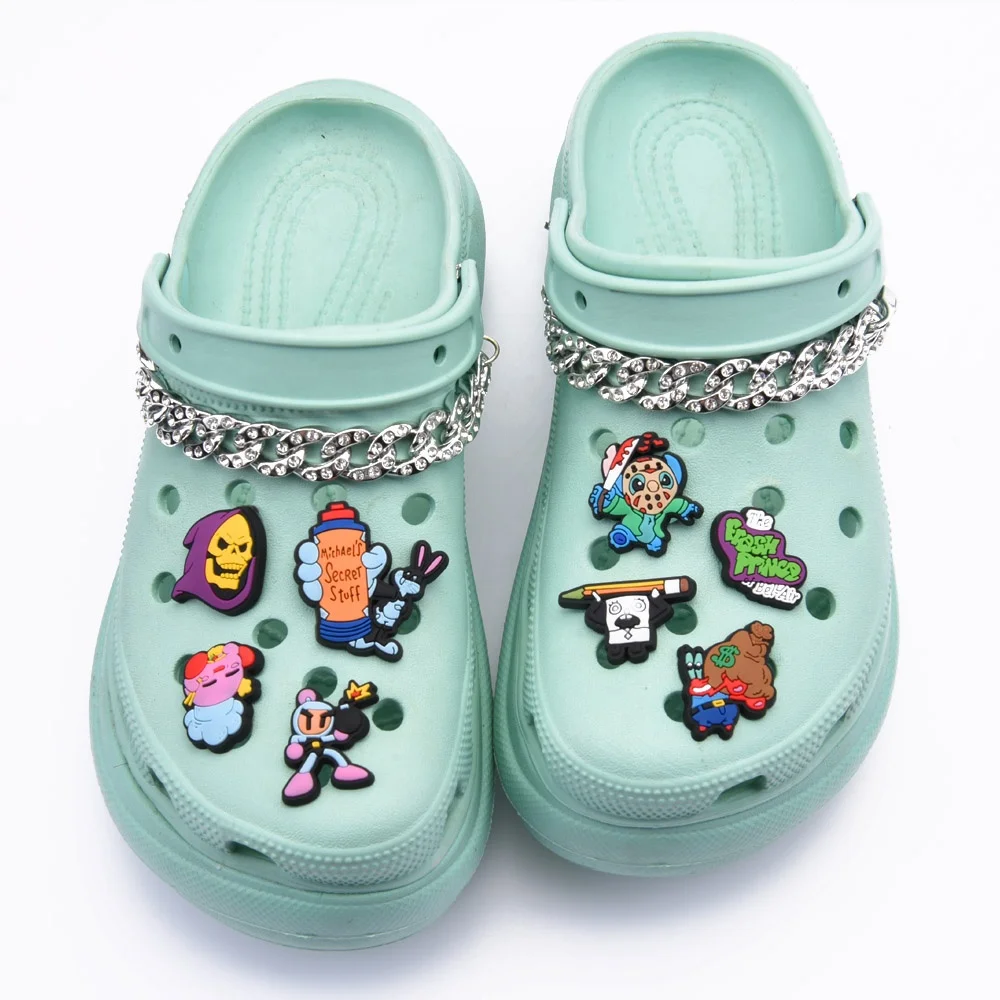 Christmas 2024 New Trend Women DIY Designer Crystal Metal Accessories Custom Luxury Decoration Clogs Shoes Charm