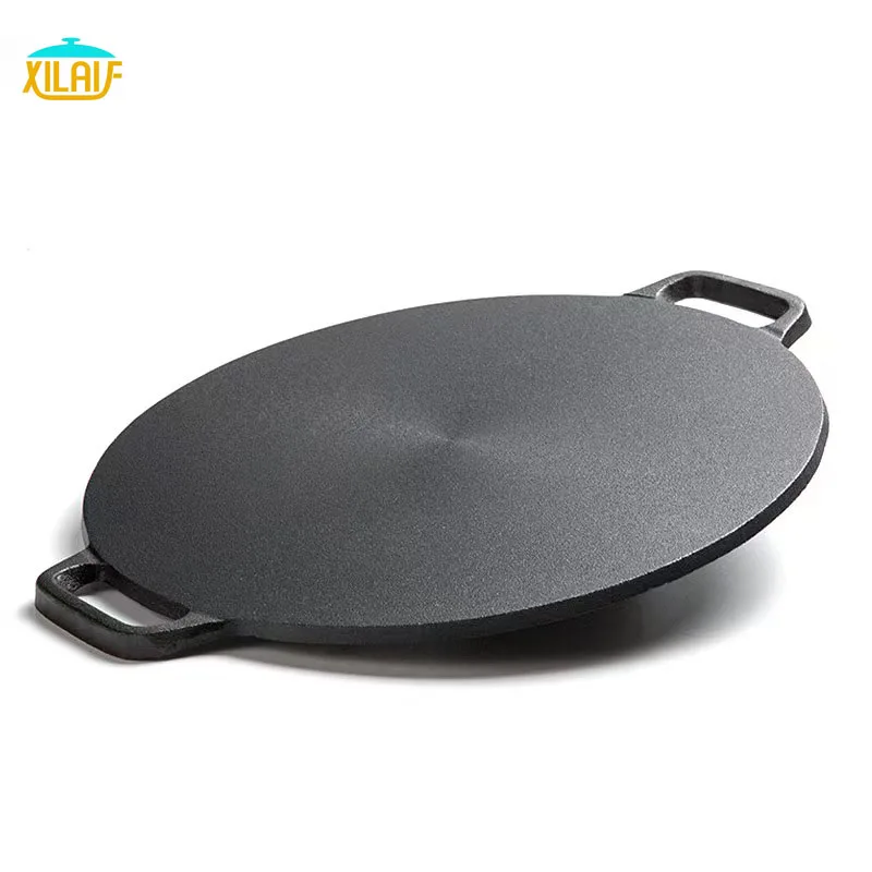 Non stick coating Chinese pancake pan double-sided cast-iron pizza pans