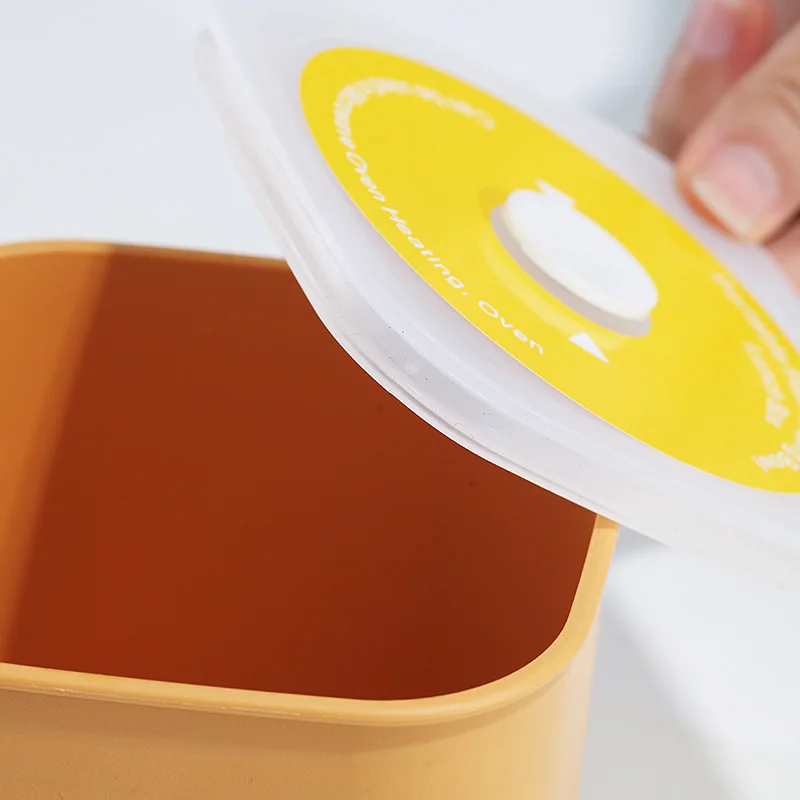 Hot Selling Reusable Plastic fridge storage box Rectangle  Container Lunch Food Storage Box With Lid