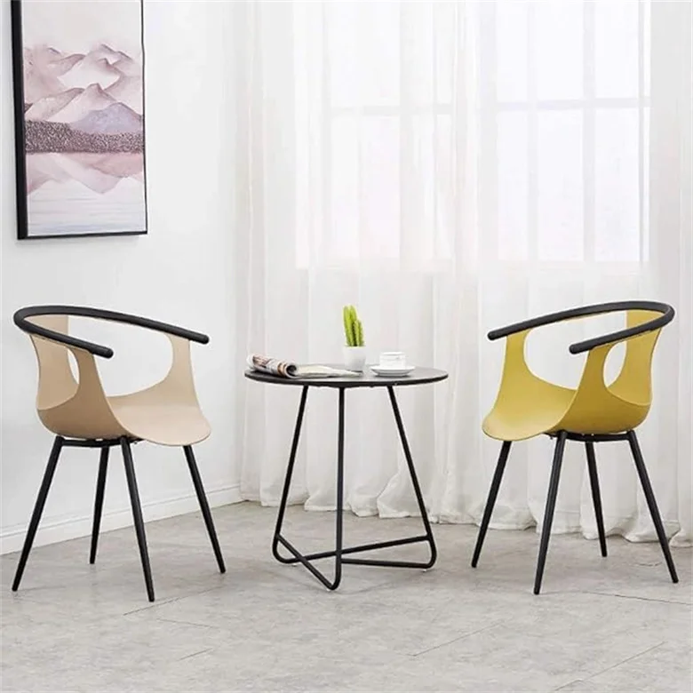 Factory Price  New Style High Quality Armrest Dining chair Living room Coffee chair with Armrest