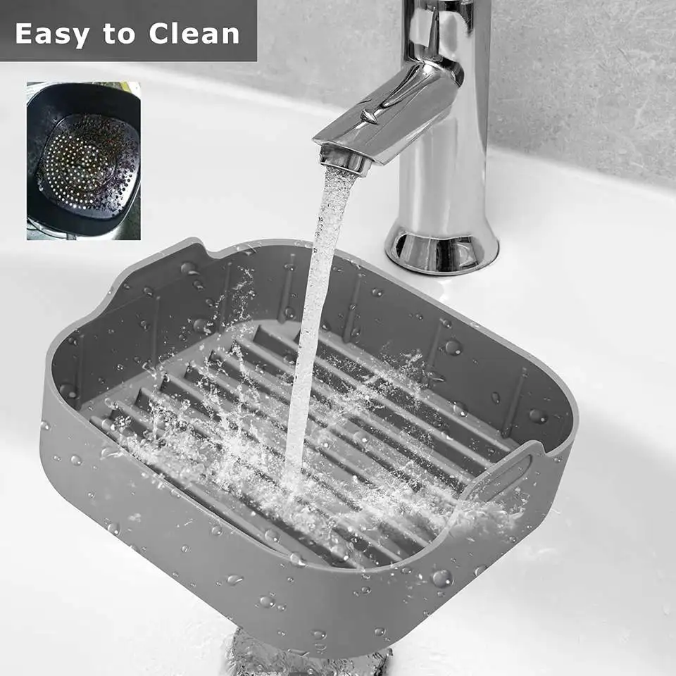Kitchen Air Fryer Accessories Replacement Silicone Liners Basket Paper Liners Baking Tool Tray Silicone  Air Fryer Liners Pot