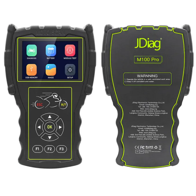 Новейший инструмент для диагностики мотоцикла JDiag M100 Pro D87 D88 многоязычный сканер простой версии