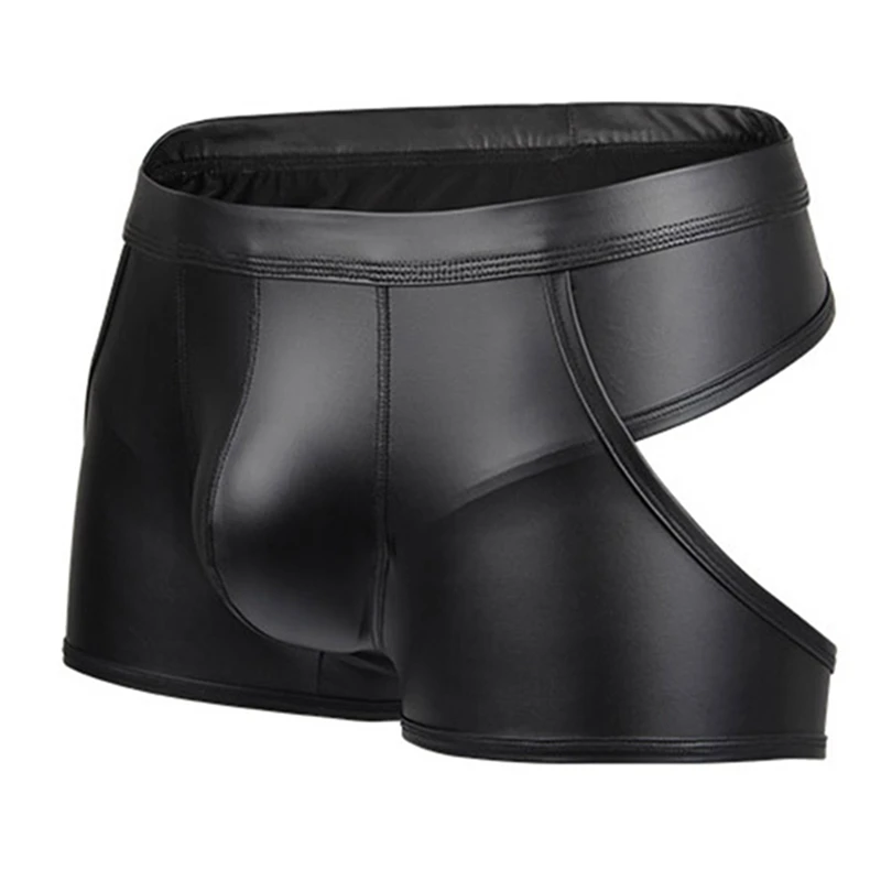 boxer logo recycler mens leather briefs cuecas masculina boxer briefs underwear for men